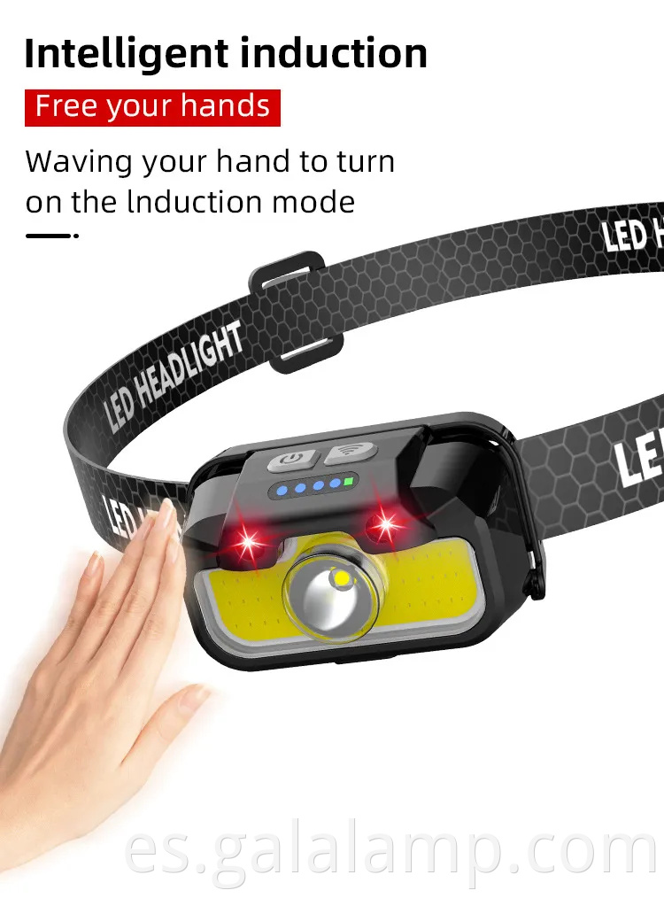 Floor LED ultra brillante con un conveniente puerto de carga tipo C